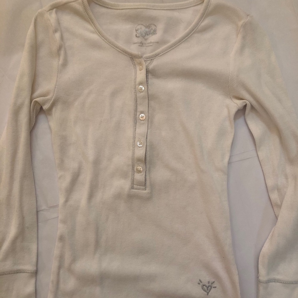 Justice Girl’s Long Sleeve Henley Tee - Set of 2 - Picture 5 of 13